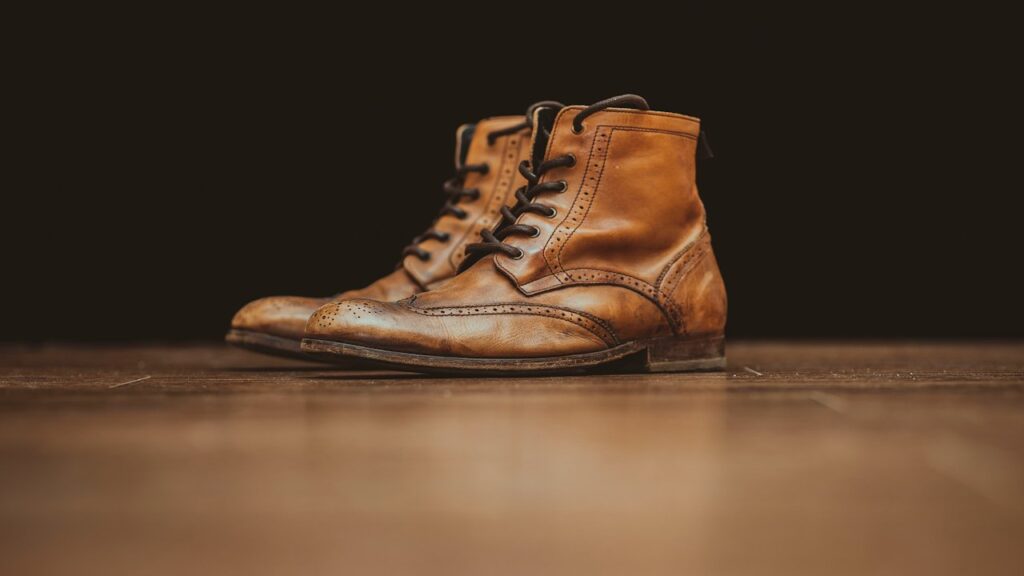 Botines de Cuero Cafés